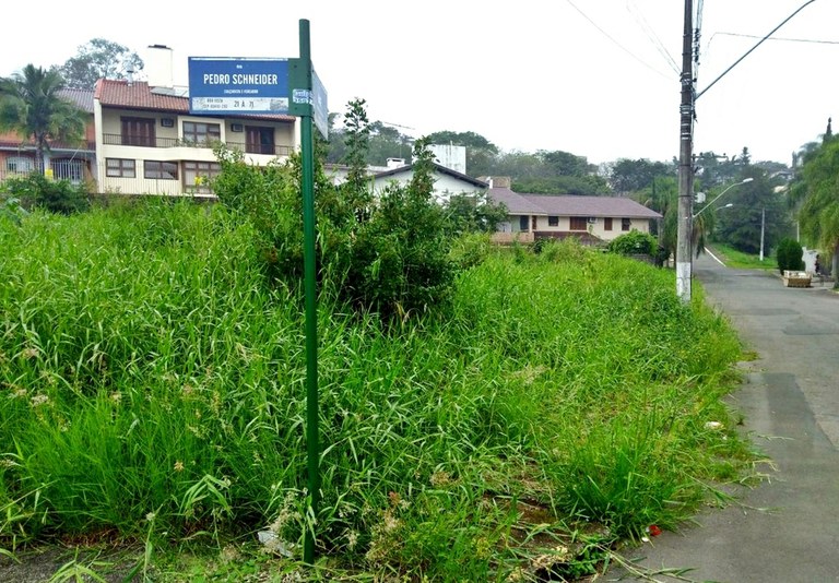 Vereador Nor Boeno pede providencias para terreno abandonado por proprietario 