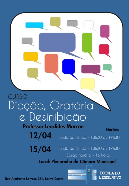curso Dicção, Oratória 2016