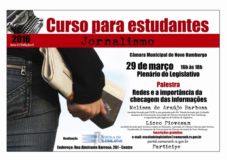 Curso para estudantes de jornalismo 2016