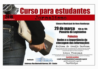 Curso para estudantes de jornalismo 2016