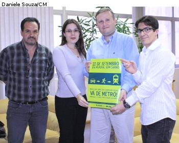 21/09/2011 - Representantes da Trensub incentivam Dia sem Carro 