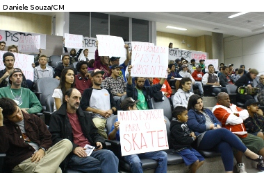 Audiência sobre skate lota Plenário