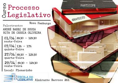 Câmara promove curso sobre Processo Legislativo