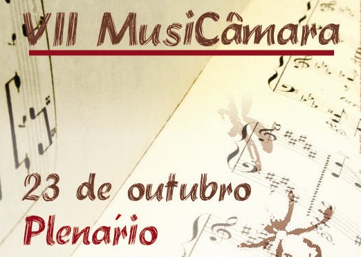 Câmara sediará 7º MusiCâmara no dia 23