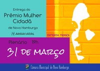 Certificado Mulher Cidadã será entregue nesta quinta