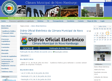 Diário Oficial Eletrônico da Câmara deve significar grande economia aos cofres públicos