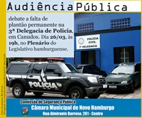 Falta de plantão permanente na 3ª DP é tema de audiência pública 