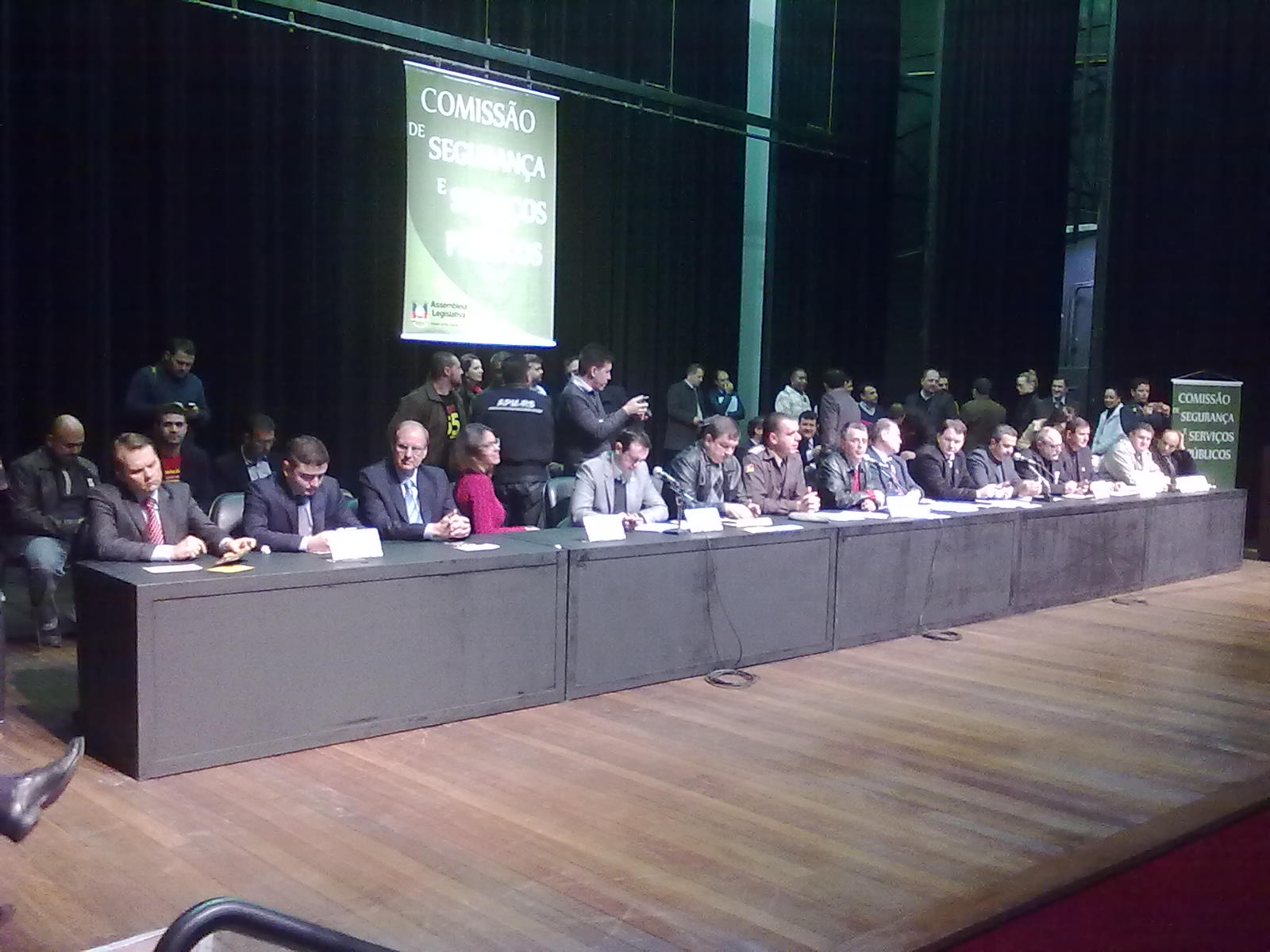 Gabinete: Assessoria de Enio Brizola participa de audiência sobre Segurança na Assembleia Legislativa