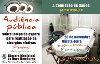 Gabinete: Patrícia Beck convida população para audiência sobre cirurgias eletivas