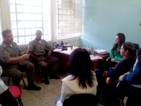 Gabinete: Patrícia participa de reunião sobre segurança na Escola Wolfran Metzler