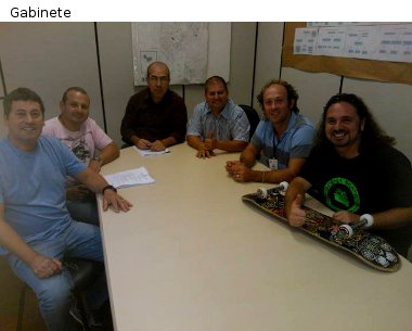 Gabinete: Vereador Cristiano Coller participa de reunião em prol do skate hamburguense