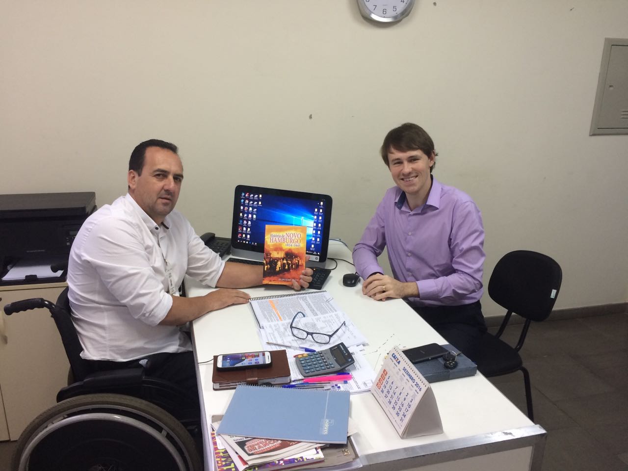 Gabinete: Vereador Felipe Kuhn Braun reúne-se com diretor da Comur