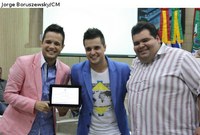 Lucas e Felipe têm seu talento reconhecido pela Câmara