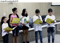 Projeto ambiental da escola Guilherme Gaelzer Neto é apresentado na sessão