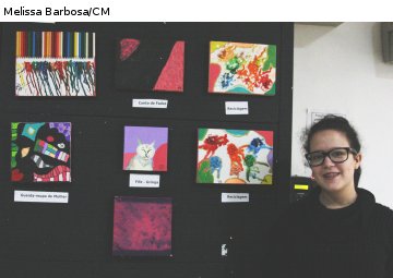 Telas com técnicas mistas podem ser apreciadas da Câmara 