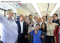 - Vereadores acompanham 1ª viagem de trensurb na cidade