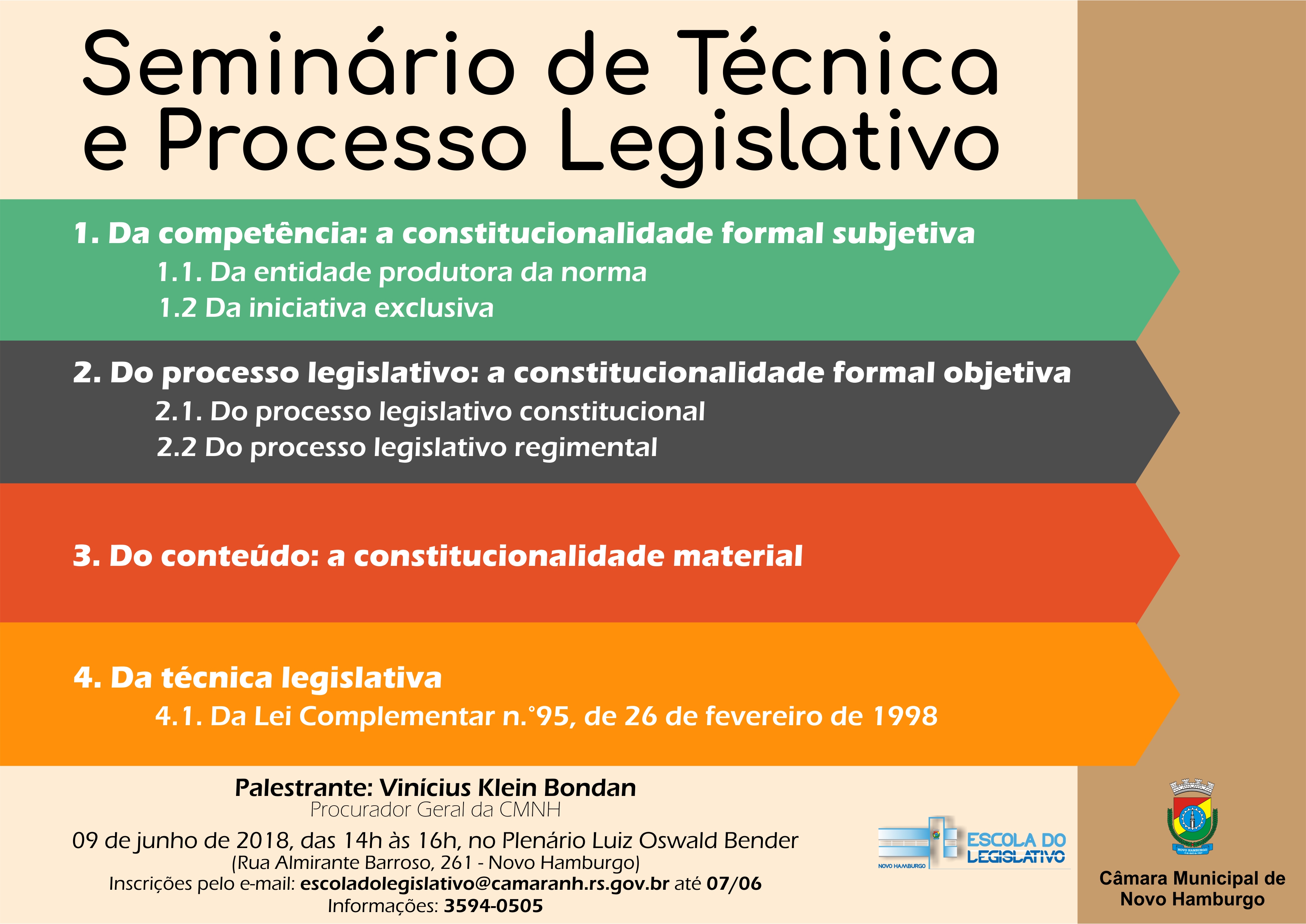 Adiado Seminário de Técnica e Processo Legislativo