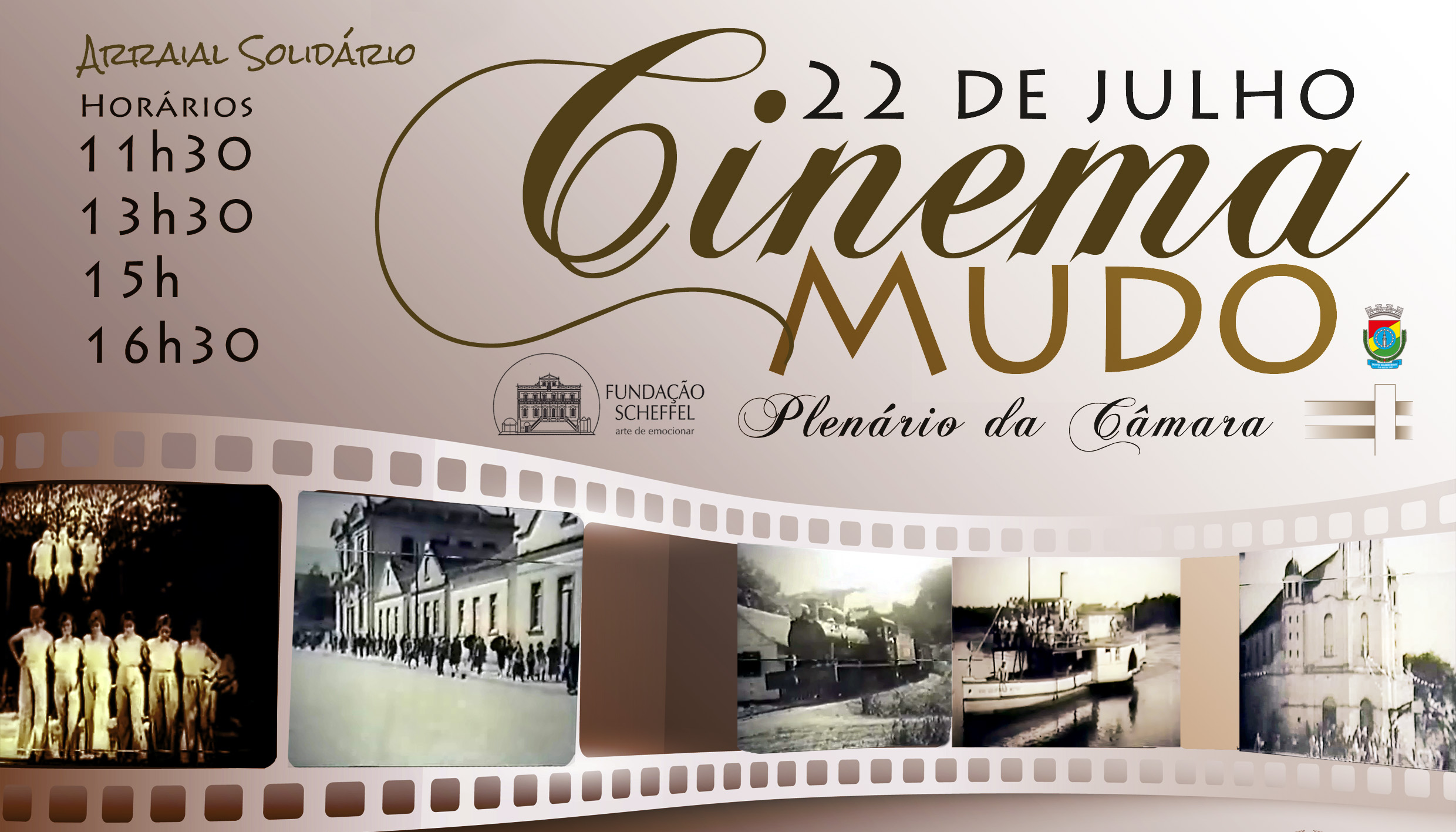 Arraial Solidário contará com sessões de cinema mudo