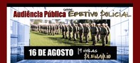 Audiência do Parlamento Metropolitano buscará solução para defasagem do efetivo policial 