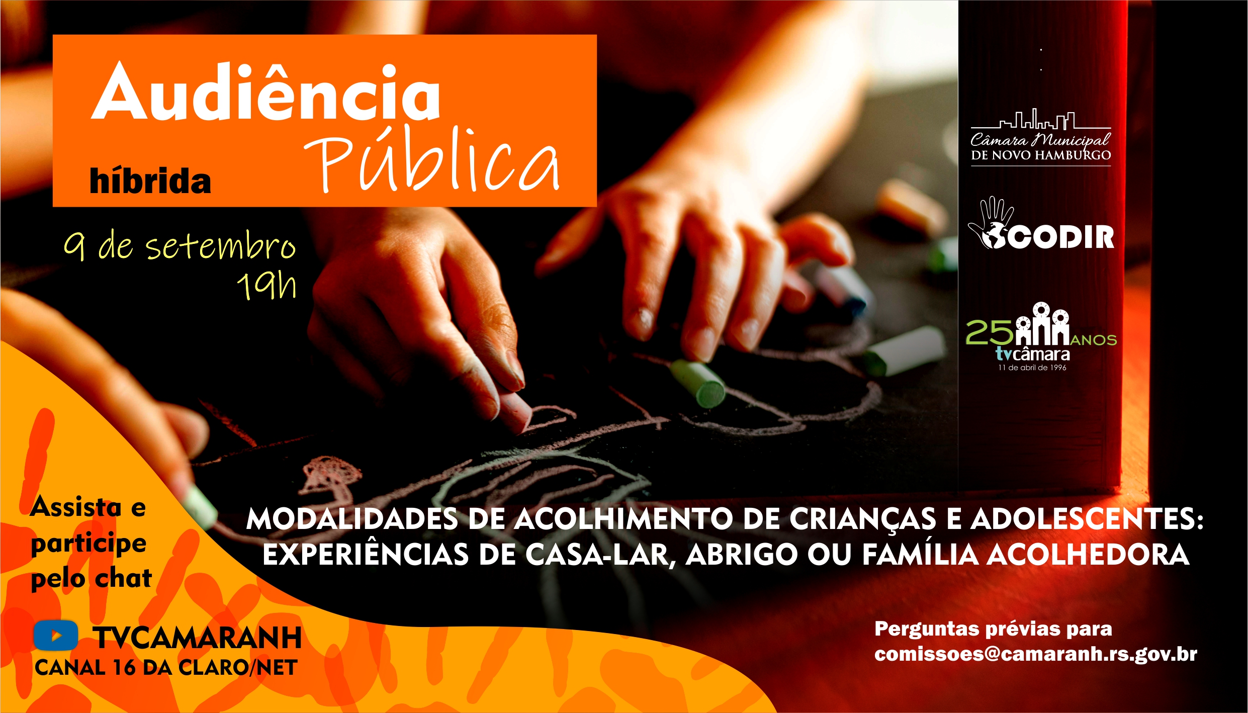 Audiência pública aborda modalidades de acolhimento de crianças e adolescentes