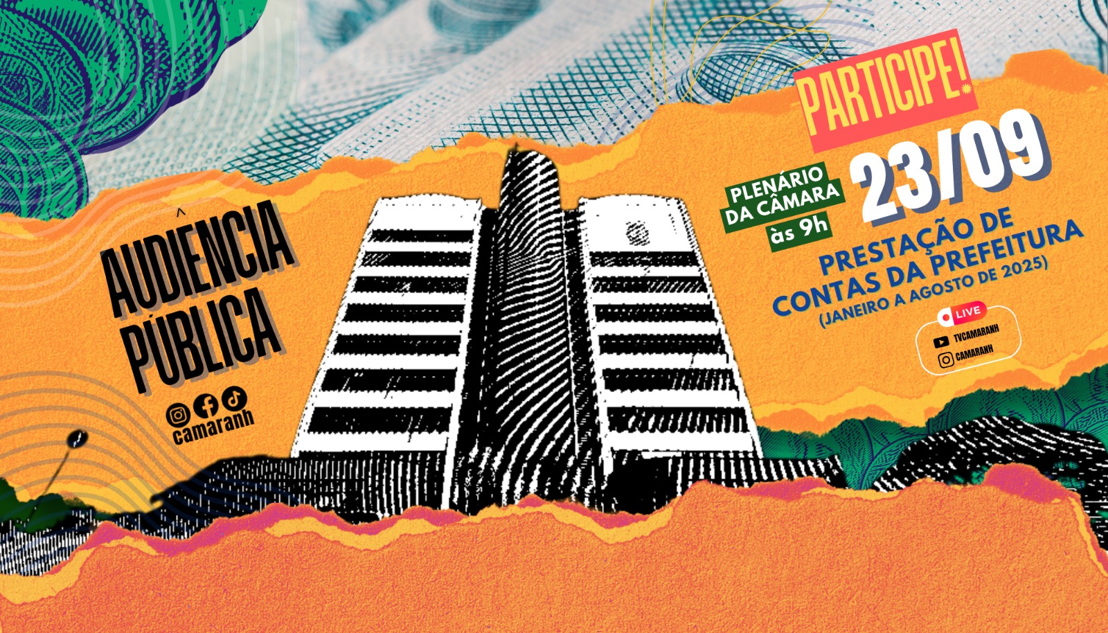 Audiência pública avaliará contas da Prefeitura após oito meses de gestão