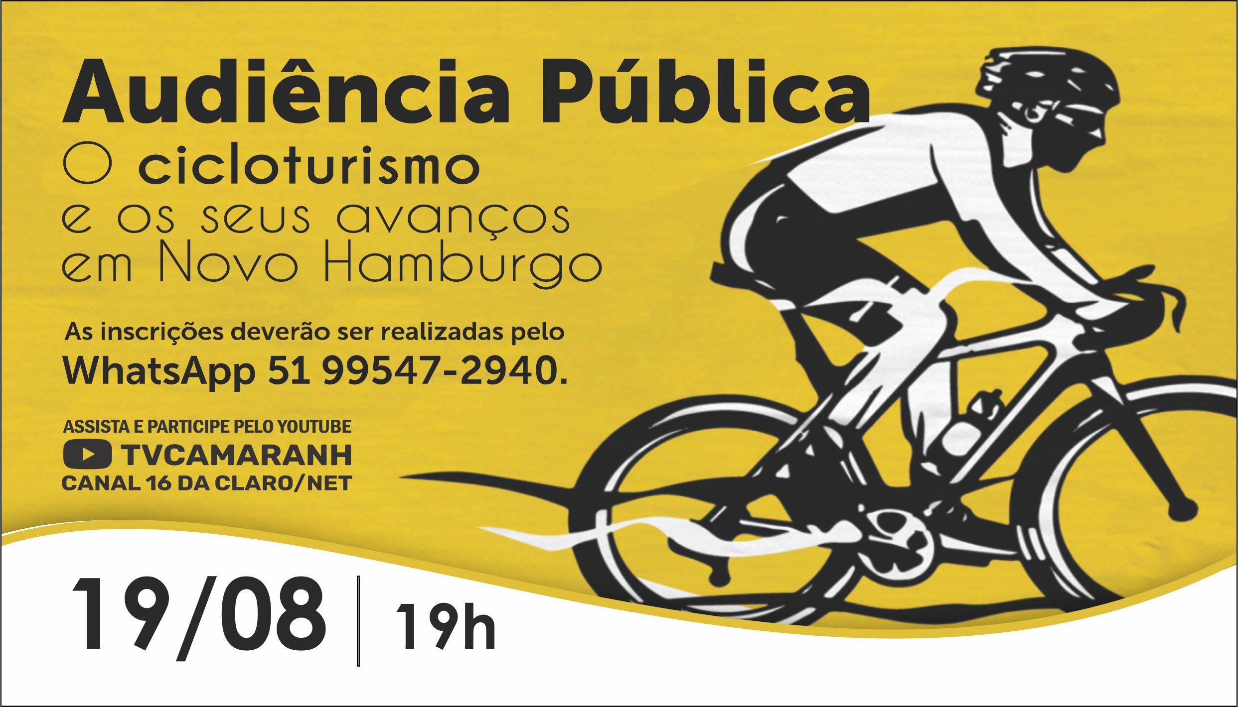 Audiência pública debate nesta quinta-feira o cicloturismo em Novo Hamburgo