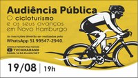  Audiência pública debate nesta quinta-feira o cicloturismo em Novo Hamburgo