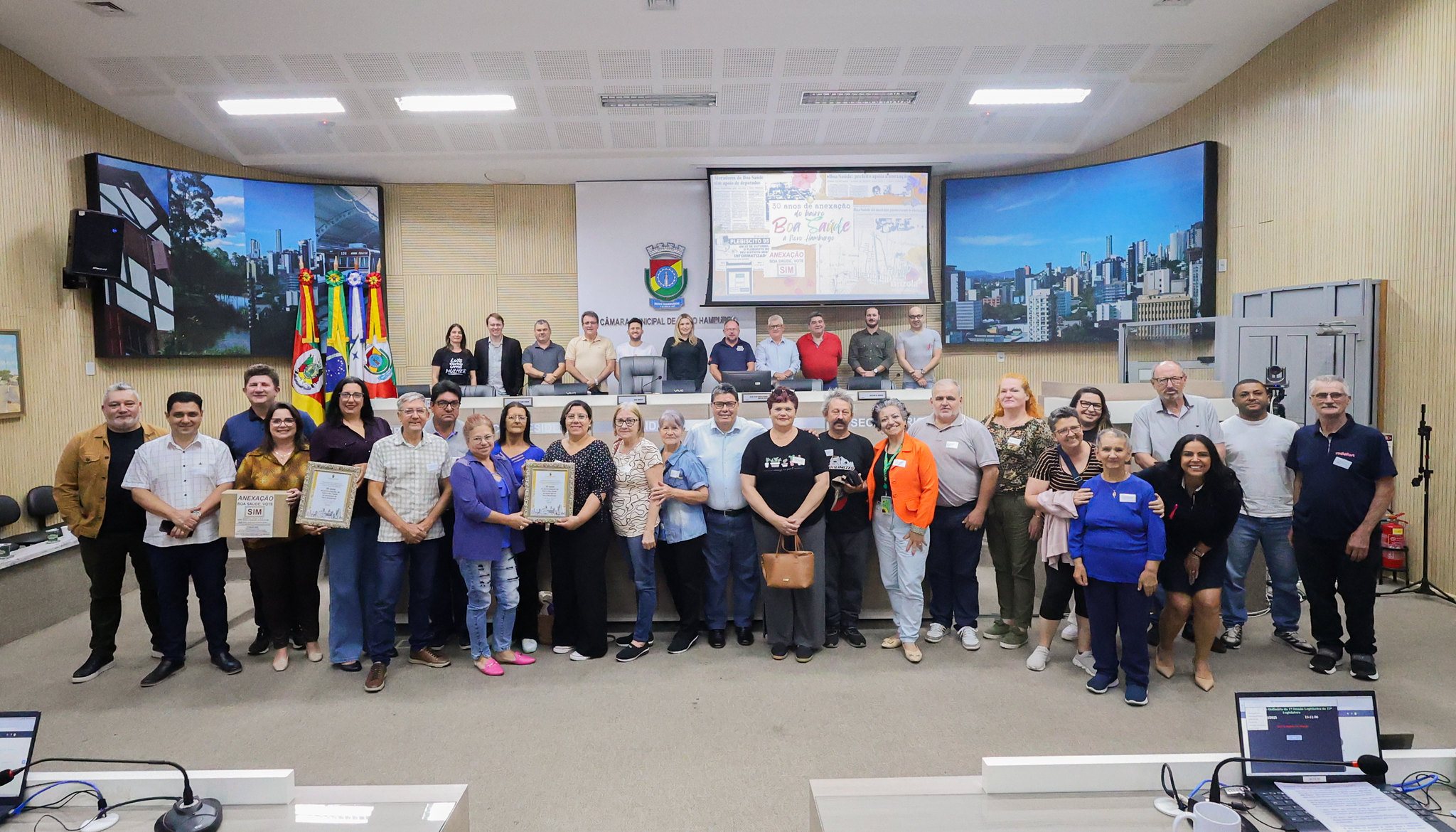 Câmara celebra 30 anos da anexação do bairro Boa Saúde a Novo Hamburgo