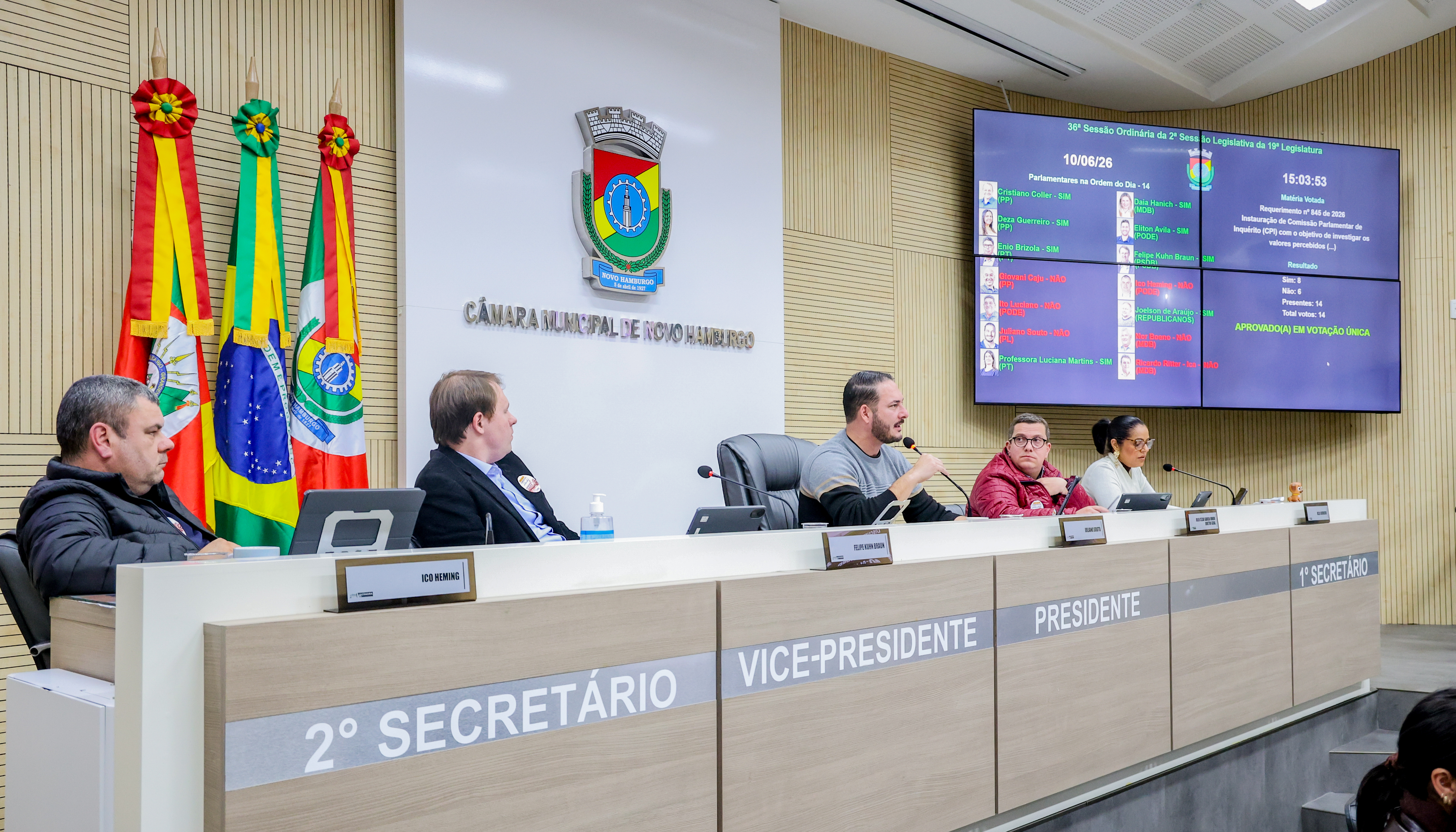 Câmara de Novo Hamburgo aprova CPI para apurar remuneração de secretária municipal