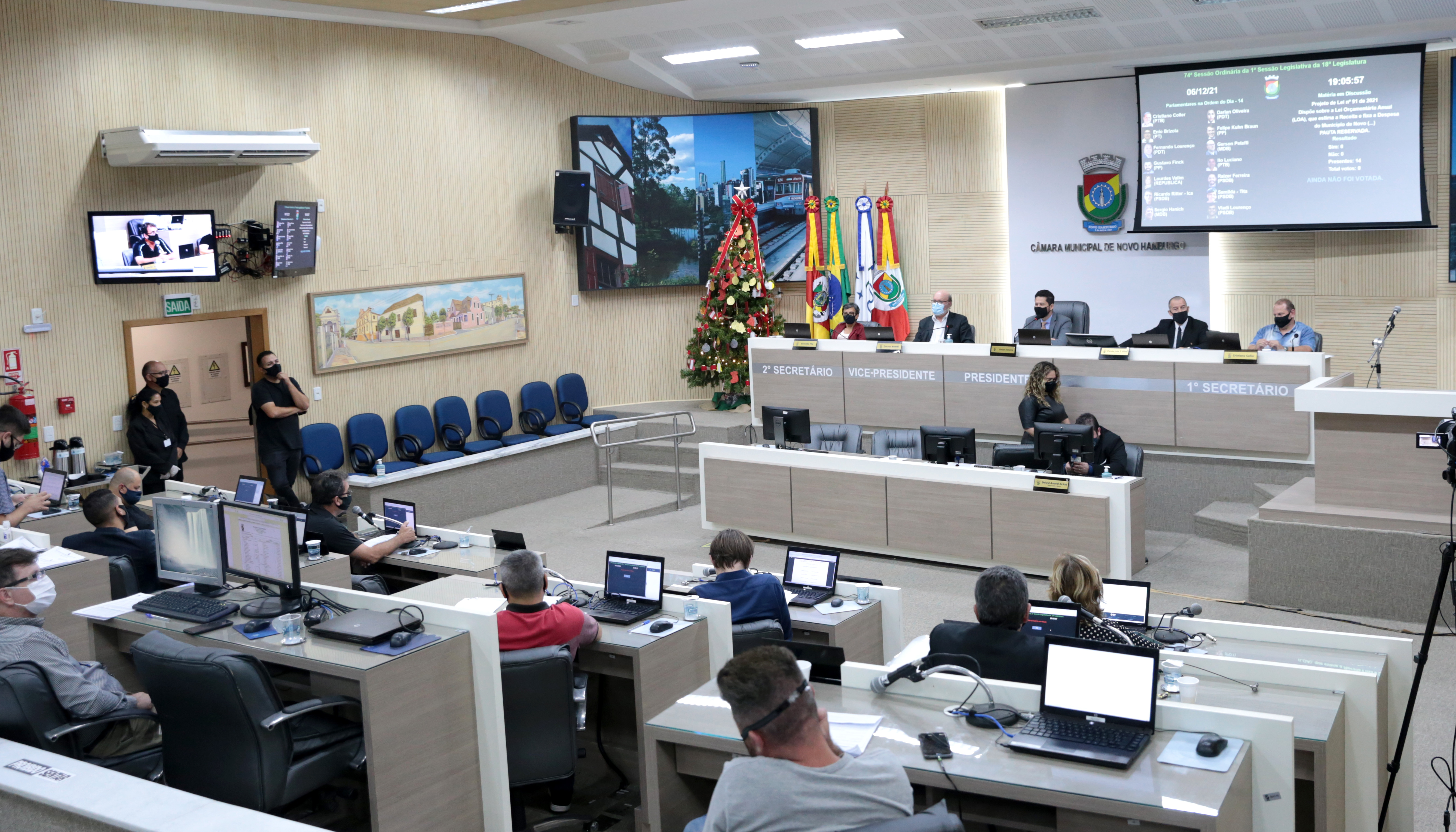 Câmara de Novo Hamburgo aprova lei orçamentária em primeira votação