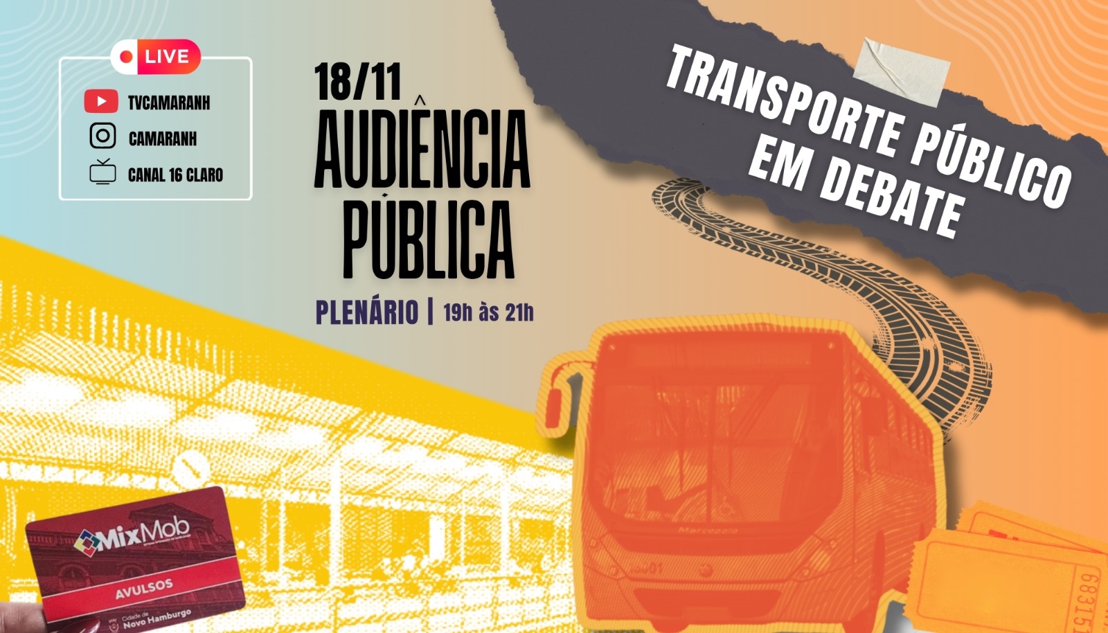 Câmara de Novo Hamburgo fará audiência pública sobre o transporte coletivo