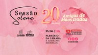 Câmara de Novo Hamburgo homenageia os 20 anos do Grupo Amigas de Mãos Dadas