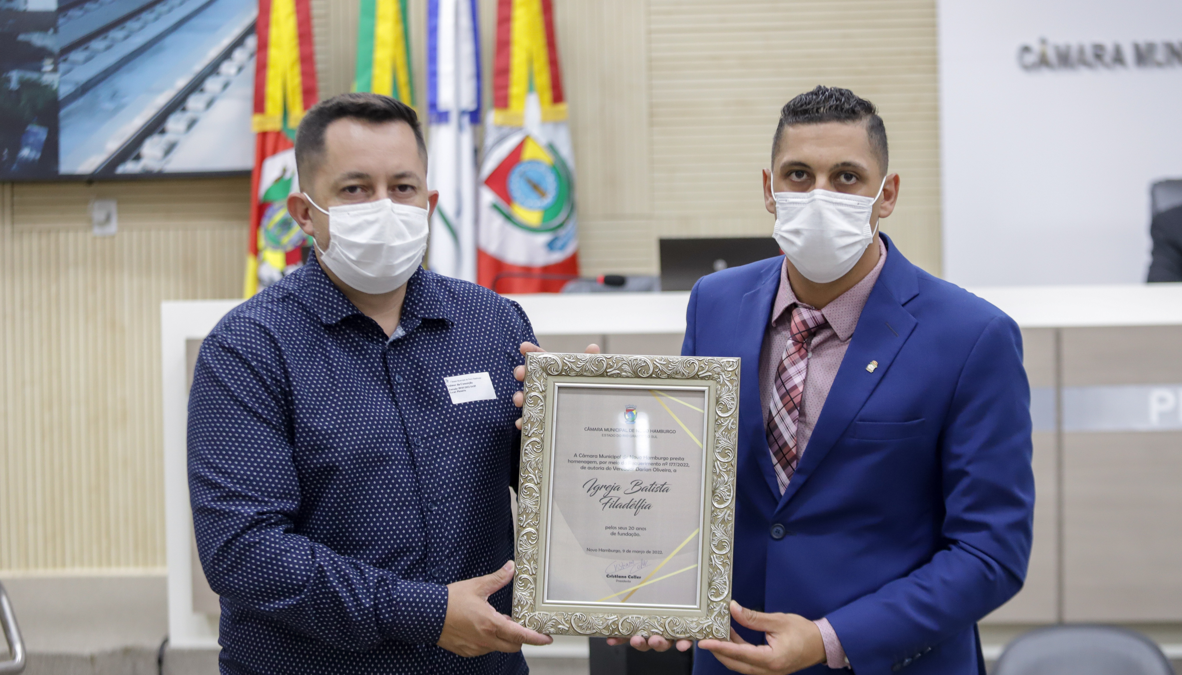 Câmara homenageia os 20 anos da Igreja Batista Filadélfia do Kephas