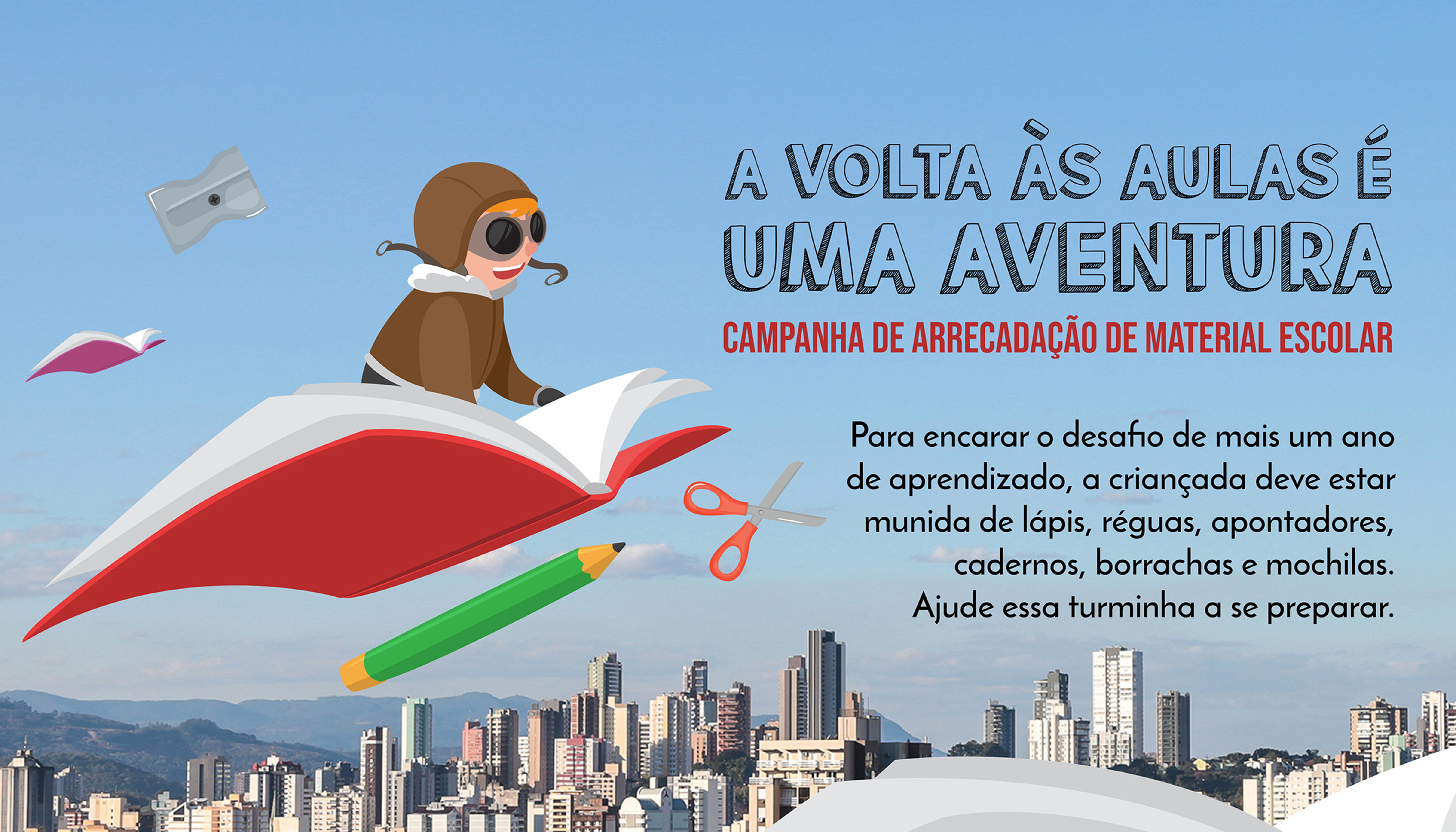 Câmara lança campanha de arrecadação de materiais escolares