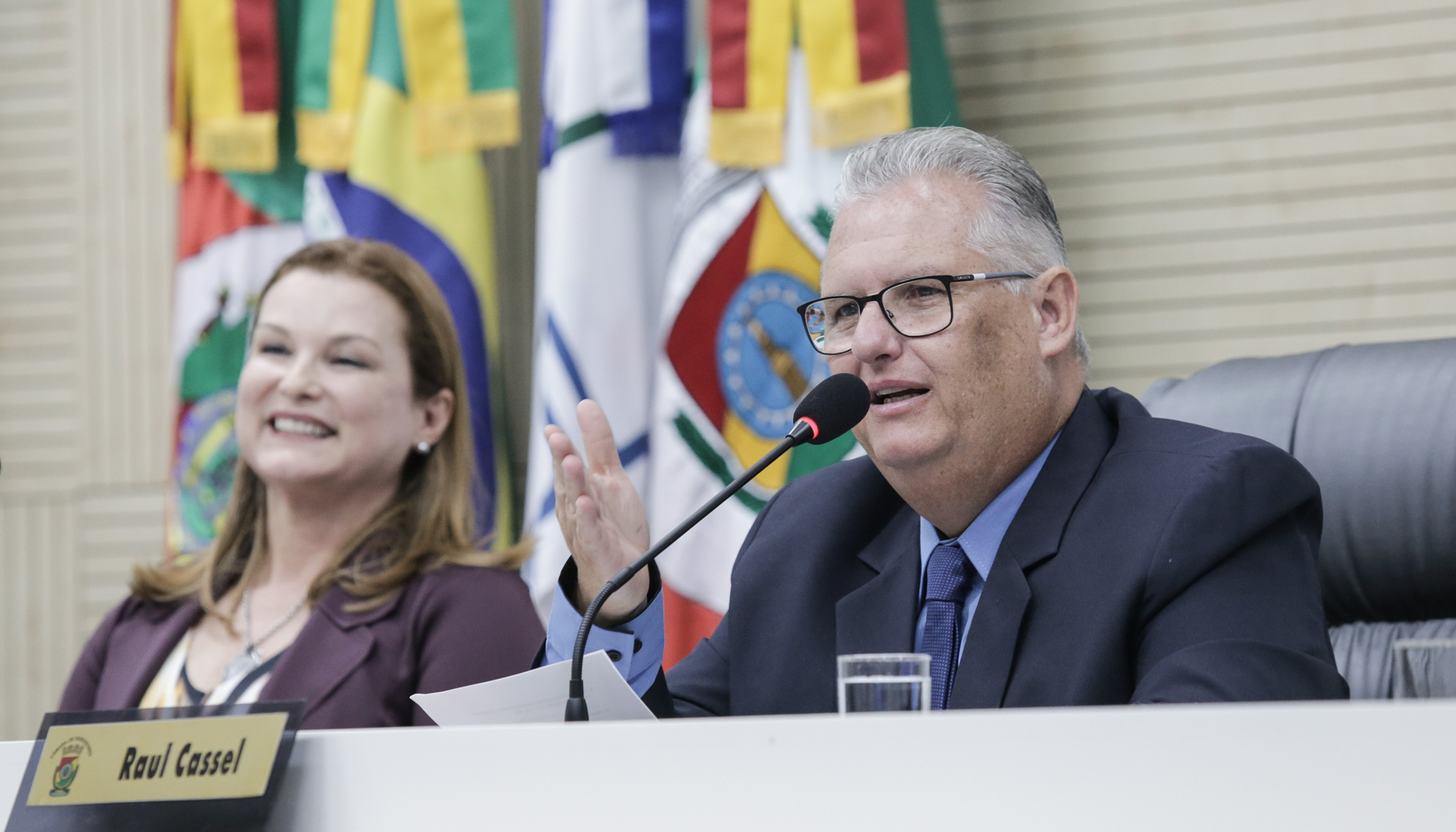Câmara lotada para a solenidade de posse da Mesa Diretora 2019