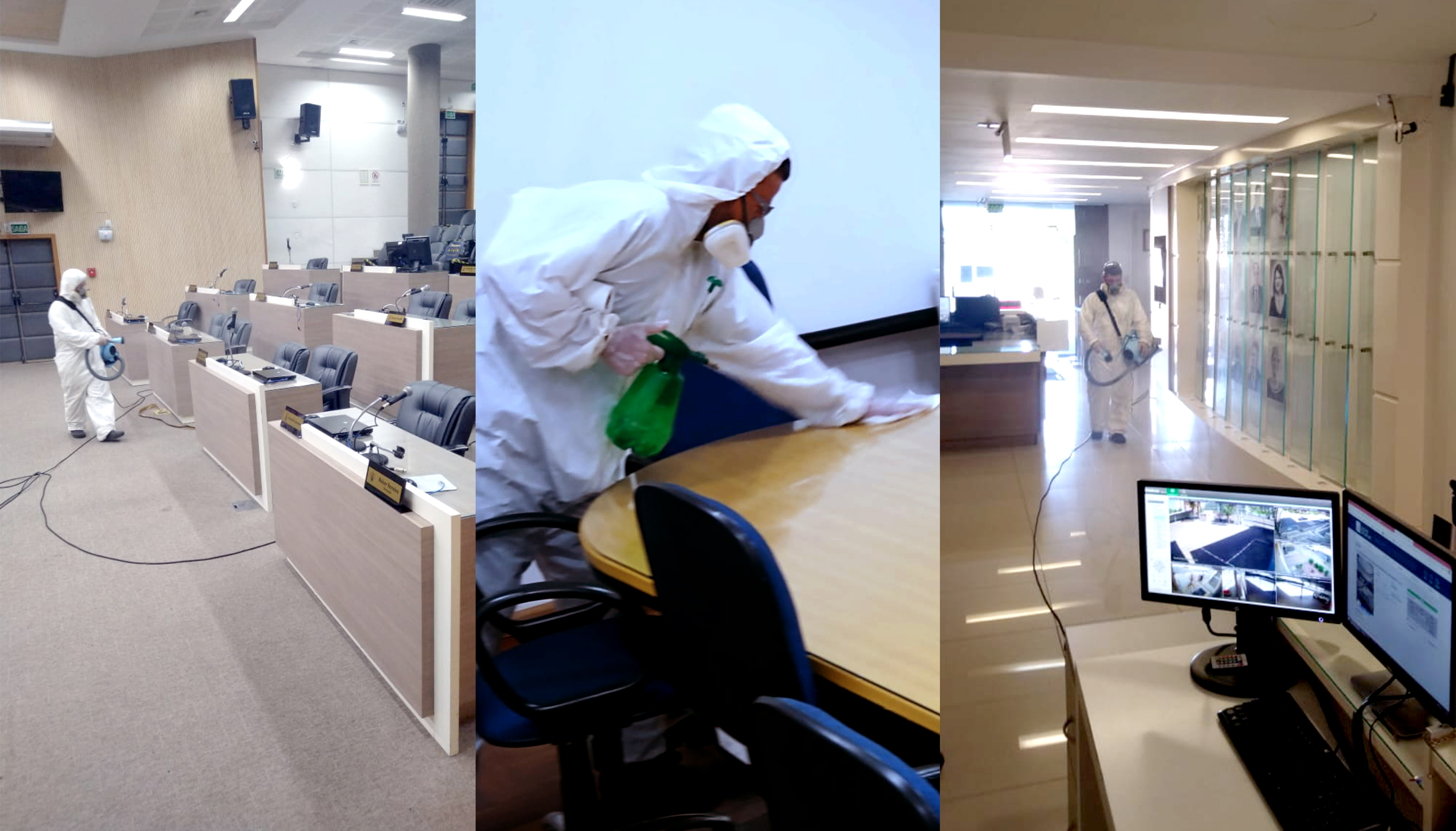 Câmara Municipal foi sanitizada para garantir maior segurança à comunidade