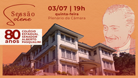 Câmara prepara sessão solene em comemoração aos 80 anos do colégio Pasqualini