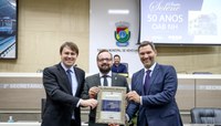Câmara presta homenagem ao cinquentenário da OAB/NH