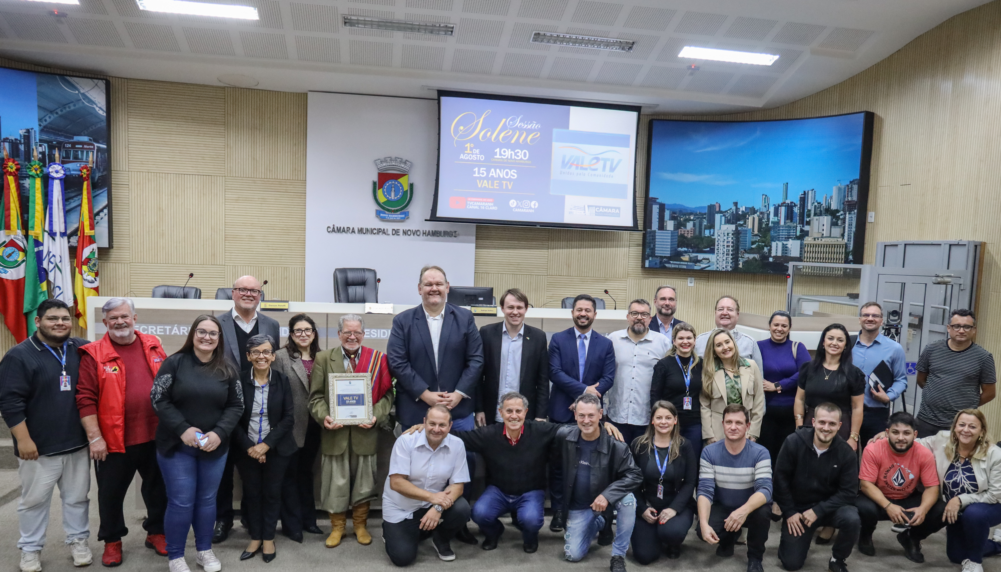 Câmara presta homenagem aos 15 anos da Vale TV