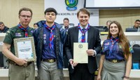 Câmara presta homenagem aos 55 anos do Grupo Escoteiro Hans Staden
