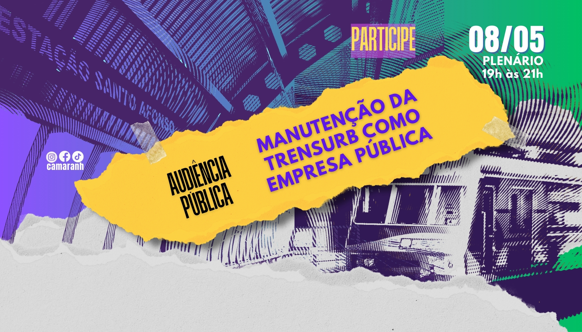 Câmara promove debate sobre manutenção da Trensurb como empresa pública