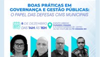  Câmara realiza evento sobre governança, gestão pública e defesas civis no dia 8