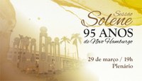 Câmara realizará sessão solene em comemoração aos 95 anos de Novo Hamburgo