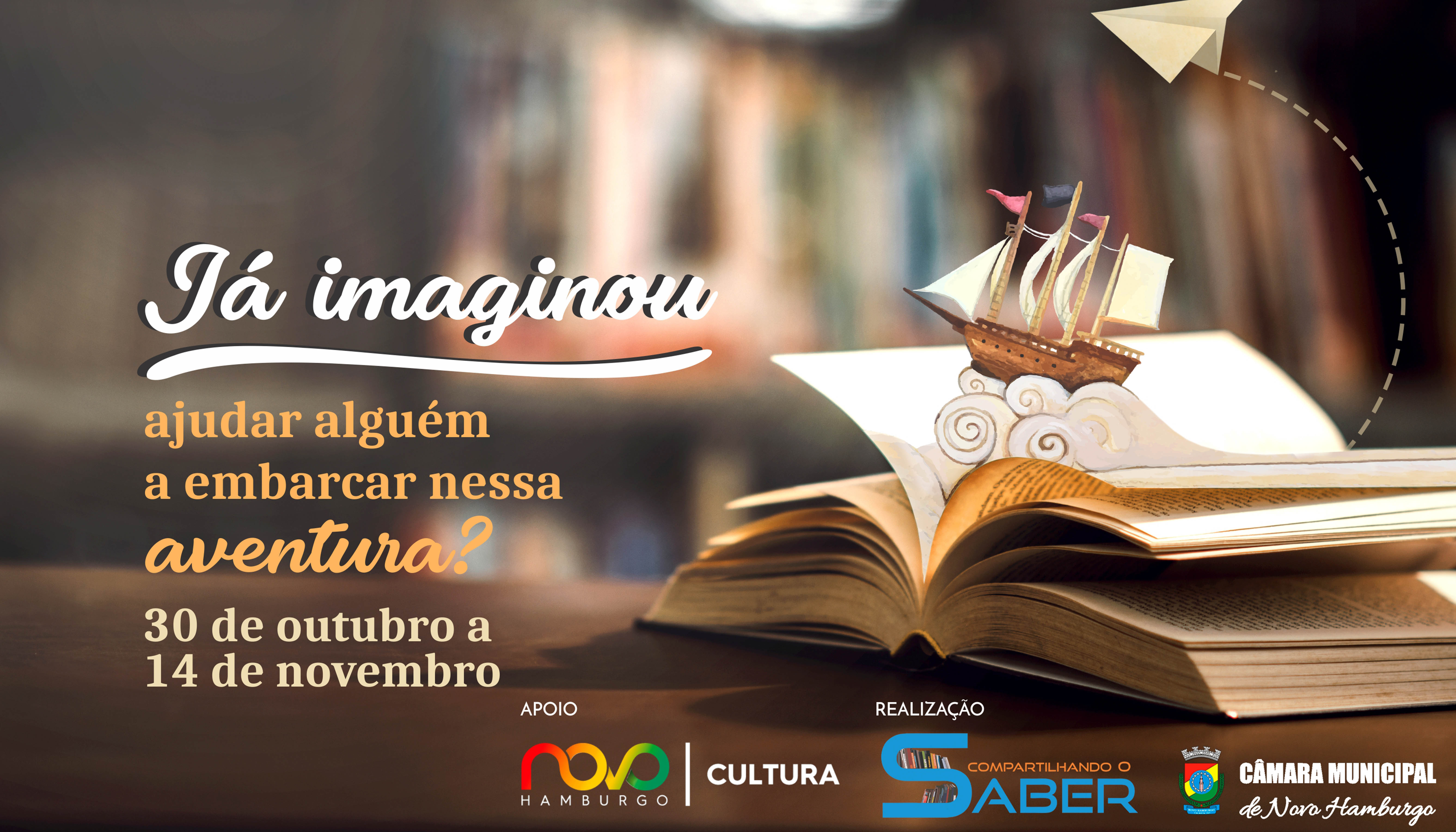 Câmara reativa campanha de arrecadação de obras literárias para a Biblioteca Municipal