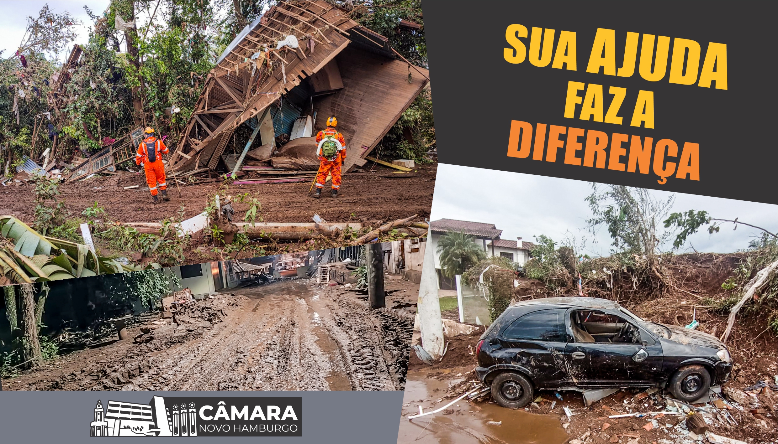 Câmara recolherá donativos para famílias atingidas pelas enchentes