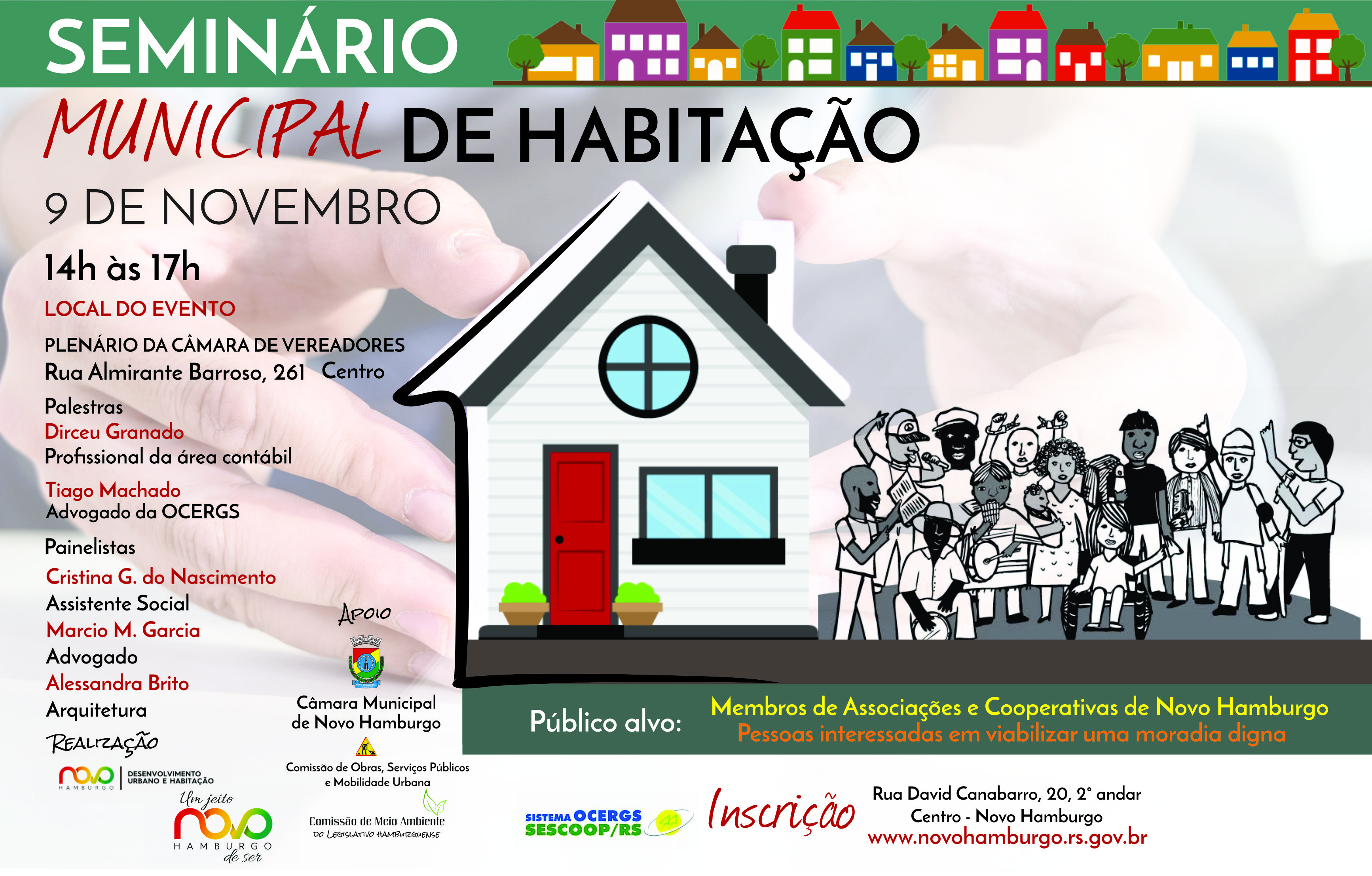 Câmara sediará nesta quinta Seminário Municipal de Habitação