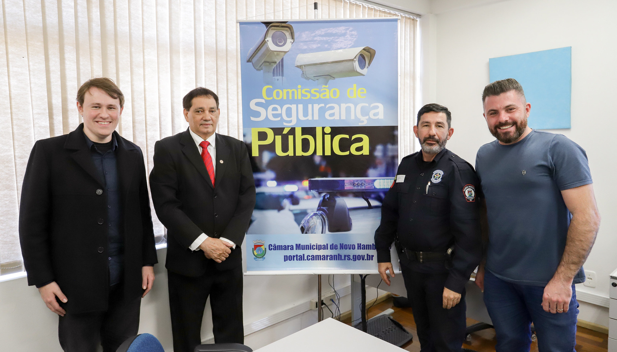 Comissão de Segurança recebe vice-presidente do Conselho Nacional das Guardas Municipais no RS