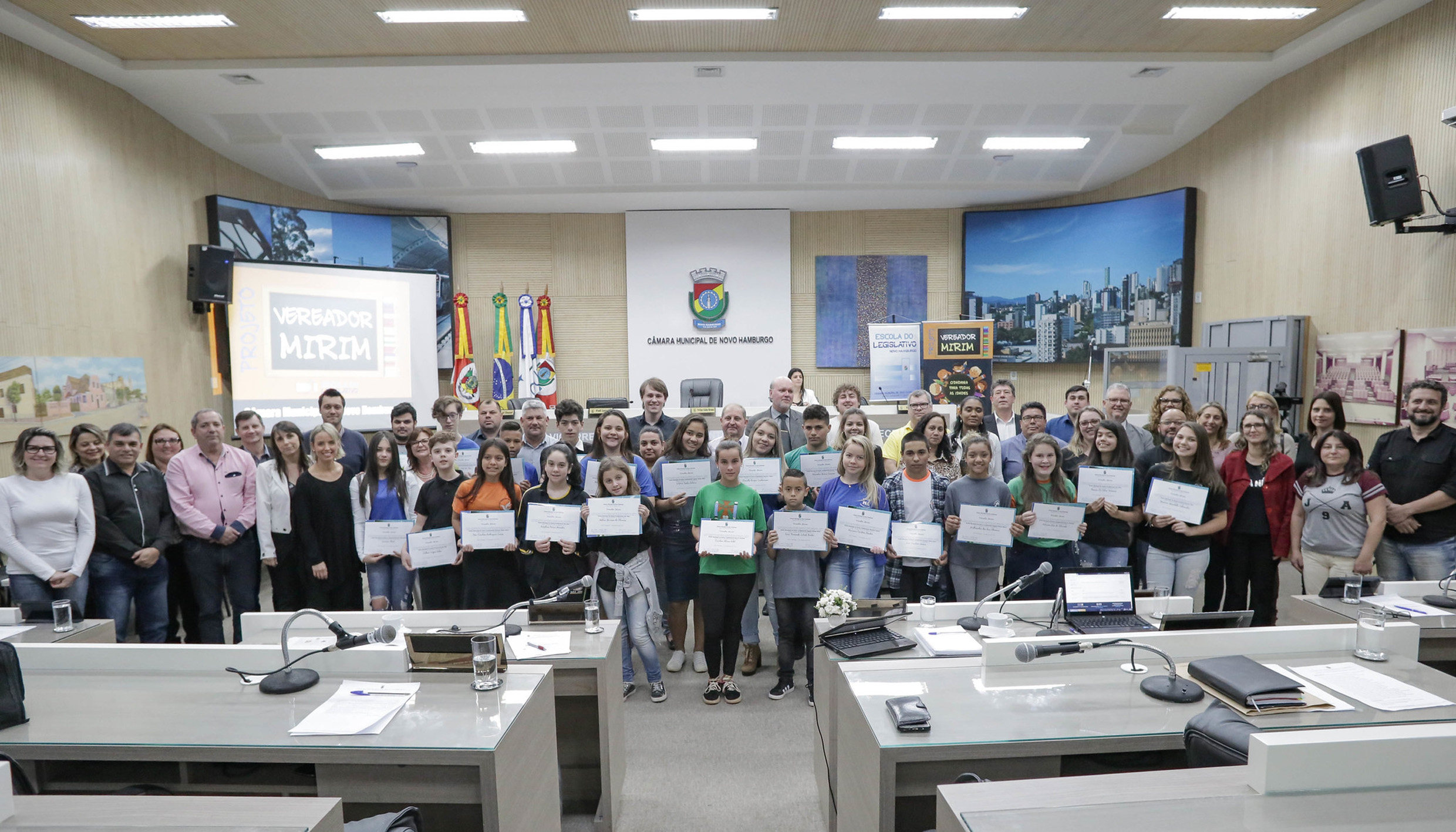 Diplomação dos vereadores mirins 2019 será realizada durante sessão plenária desta quarta