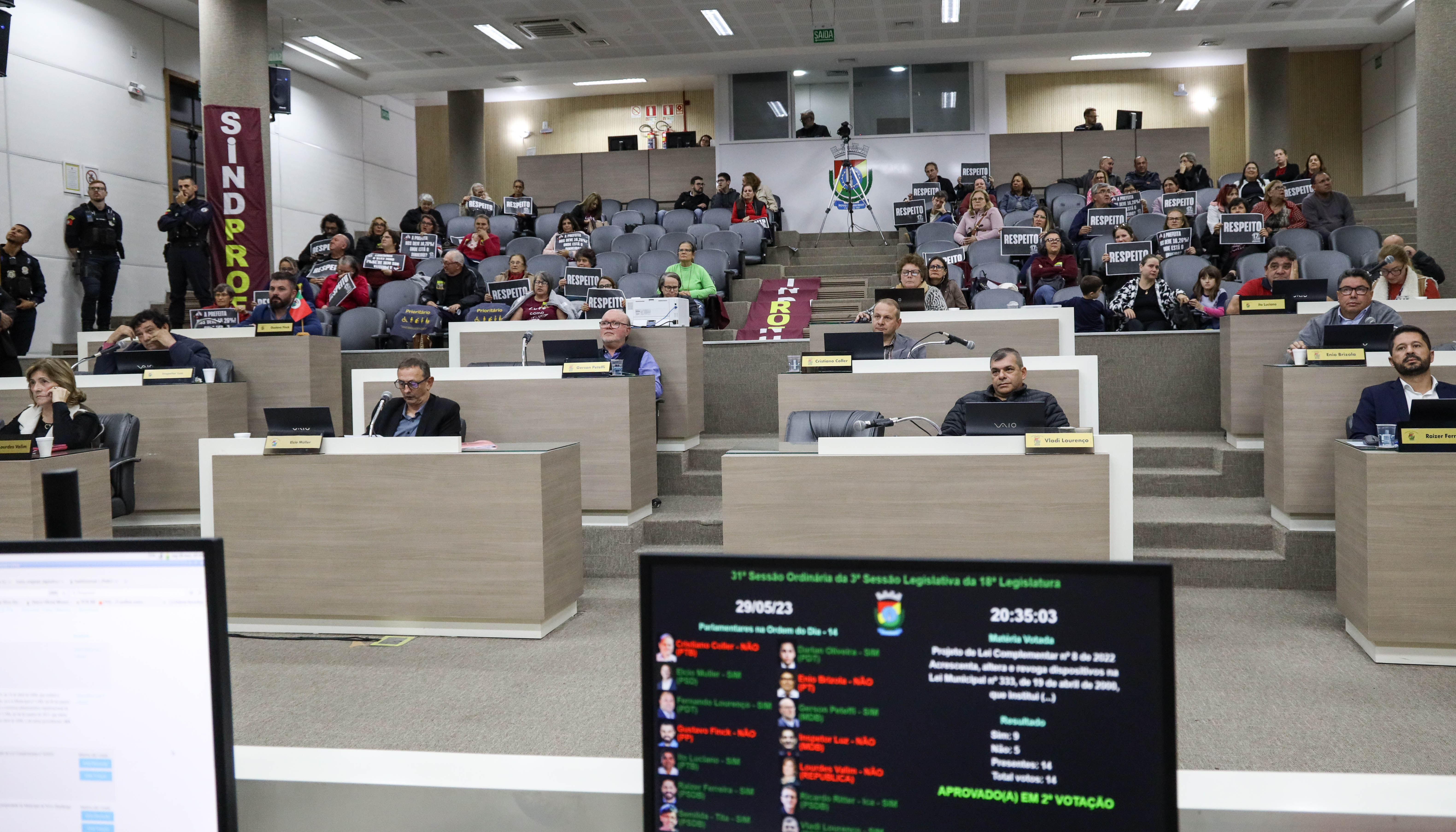 Sem emendas da oposição, Novo Hamburgo aprova alterações no Estatuto do Servidor