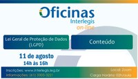 Escola do Legislativo e Interlegis promovem oficina sobre Lei Geral de Proteção de Dados